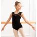 Tegmk Girls Lace Cap Sleeve Dance Leotard for Ballet - Size 7-8 Years, Black (lace) - Gymnastics Dancewear for Toddler & Little Girls - Buy Online on GoSupps.com