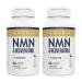 NAD+ & Trans-Resveratrol Complex 1100mg | Anti-Aging Antioxidant Supplement | Enhanced with Black Pepper Extract for Superior Absorption (120 Capsules) 60 count (Pack of 2)