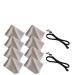 Microfiber Cleaning Cloths (6"x6") 8 Pack | Glasses Cleaning Cloth for Eyeglasses Phone Screens Electronics Camera Lens Cleaner| Includes a Bonus Gift 2 Free Eyeglasses Holder Strap