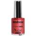 Andreia Professional Hybrid gel nail polish - 2 steps and no lamp required durable and easy to remove - fusion color H50 pink coral - shades of metallic -red 10.5 ml H50 pink coral