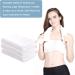 White Disposable Bath Towels 50 Count - Large Size 25.6IN*11.8IN - Spa and Salon Quality Guest Towels for Bathroom - Softness for Hair, Face, and Body Use - Buy Online on GoSupps.com