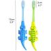 Zumaha Crocodile Children's Toothbrush Set - 4 Pack for Ages 3-10 | Gentle Gum Care & Fun Design - Buy Online on GoSupps.com
