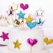 100Pcs Cupcake Toppers Heart Star and Crown Cupcake Toppers Mini Cake Toppers Colorful Cake Decorations DIY Dessert Fruits Picks Party Decorative Accessories (Mixed Color 1) - Buy Online on GoSupps.com
