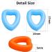 JDesun Slipproof Glasses Handles - 12 Pairs Silicone Bracket Tips | Heart Design Glasses Holders in Blue Black Pink Orange Brown & White for Sunglasses & Reading Glasses - Buy Online on GoSupps.com