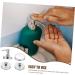 Alipis Medium Pumps Head - Stainless Steel & Acrylic Storage Containers for Bathroom Organization - Set of 2 7.5x7.5x2.5cm - Durable Germ-Free Lotion Dispenser - Buy Online on GoSupps.com