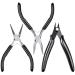 Jewelry Pliers  Cridoz Beading Pliers Set with Needle Nose Pliers  Round Nose Pliers and Wire Cutter for Jewelry Making Beading Repair Supplies and Crafting (set of 3)