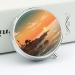 Travel Pill Box - 3 Compartment Ocean Sunset Landscape Portable Pill Organizer for Handbag & Pocket - Buy Online on GoSupps.com