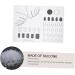 SOESFOUFU Silicone manicure pad acrylic nail training mat nail polish mat nail art stamping plates silicone nail pad u as acrilicas manicure art mat acrilico lip gloss Silica gel washable 28x20cm As Shown - Buy Online on GoSupps.com