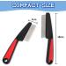 ExceLife Flea Comb for Dogs Cats Rubber Handle Dog Hair Comb Stainless Steel Grooming Brushes for Removing Tear Stains Fleas Dandruff Lice (Red) - Buy Online on GoSupps.com