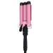 3 Barrel Curling Iron Wand Hair Waver Curler Iron Hair Waving Styling Tools 110 240V with LCD Display Suitable for All Hair Home Hairdressing Shop (US Plug (US Plug US Plug 100 to 240V 28mm