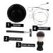 Beaupretty 4pcs Pogonotomy Tool Set - Men's Beard Razor Travel Barber Shaving Cup Stainless Steel Brush & Bowl for Smooth Shaving - Buy Online on GoSupps.com