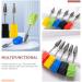SOLUSTRE Nail Polishing Head Nail Drill Bit Manicure Drill Bit Alloy Nail File Drill Bit Professional Nail Polishing Grinding Head Nail Drill Bits Replacement for Manicure Pedicure - Buy Online on GoSupps.com