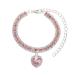 Clicitina pet cat collar dog hinge chain metal necklace Small and medium dog anti-coat chain pet accessories Qin99 (pink s) s rosa