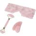 Ververt Touch Facial Massage Roller Set - Handmade Rose Quartz & Jade Eye Cushion Scraper for Radiant Skin - Buy Online on GoSupps.com