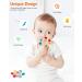 Akolik Silicone Teething Toy for Babies 0-12 Months | BPA-Free Teether with Wooden Ring | Chewable Rudder D Design - Buy Online on GoSupps.com