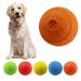 Mekeet dog ball snackball dog toys feed ball treats toy ball made of rubber non -toxic bite -proof toy ball for pet dogs iq training ball (orange)