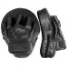 Valleycomfy Boxing Curved Focus Punching Mitts- Leatherette Training Hand Pads Black