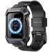 SUPCASE Unicorn Beetle Pro Designed for Apple Watch Series 8/7/6/SE/5/4 45/44mm, Rugged Protective Case with Strap Bands (Black)