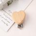 ccHuDE 5 Pcs Natural Wood Pacifier Clips Holder Baby Suspender Clips Unfinished Wooden Teething Beads Clips Charm DIY Crafts - Buy Online on GoSupps.com