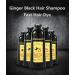 Ginger Lot de 2 shampoings Herbal Natural Fast Blacking Gray Hair Dye Black Shampooing Dye for Hair Coloring Anti-Hair Loss Hair Care Natural Black Hair Shampooing (Noir) - Buy Online on GoSupps.com