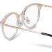 Navaris Retro Glasses - Vintage 50s Nerd Style for Men & Women | Prescription-Free Transparent Computer Glasses with Metal Frame - Buy Online on GoSupps.com