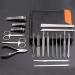 Nail Clippers Set 19pcs Multifunctional Stainless Steel Care Manicure Acne Extractor Nail Clipper Set Pedicure Ear Pick Grooming Tweezers Trimmer (Color : Black Gray) - Buy Online on GoSupps.com