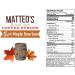 Matteo's Barista Style Sugar Free Coffee Syrup - Zero Calories Keto-Friendly Coffee Syrups & Barista Style Sugar Free Coffee Syrup - Coffee Flavoring Syrup with No Sugar - Buy Online on GoSupps.com