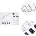 Lurrose Nail Art Stamping Mats Silicone Nail Training Mat Trainer Sheet for Application Practice As Shown - Buy Online on GoSupps.com