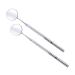 Dental mouthpiegel dentist mouth mirror teeth mouth dental mirror teeth inspection mirror curve angle dentist oral care tool tools for home use dental mirror pack of 2
