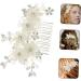 Angoily Side Comb Bridal Hair Comb Wedding Hair Pieces Combs Tiara Hair Comb for Accessories Hair Gems for Women Bride Hair Comb Bride Hair Jewelry The Flowers Hair Accessories - Buy Online on GoSupps.com