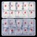 Auxsooul 1000 pieces acrylic artificial nail tips wrong nail nail tips french fake nails tips for women girls acrylic nail tips with box
