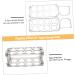 LIFKICH Food Tray Box Egg Carton Eggs Fridge Egg Portable Refrigerator Egg Rack Plastic Egg Holder Household re-usable Black 22.3X10.1X8.9CM - Buy Online on GoSupps.com