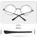 Tonaup Silicone Anti-Slip Covers 4 Pairs of Universal Glasses Bracket Repair Caps in Black & White - Buy Online on GoSupps.com