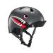 BERN, Kid's Nino Helmet with Flip Visor Satin Grey Flying Tiger X-Small/Small