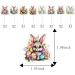 keonsatrz Easter Cupcake Topper 16PCS Watercolor Floral Easter Bunny Cupcake Topper Happy Easter Cupcake Topper for Easter Spring Party Supplies Rabbit Party Supplies - Buy Online on GoSupps.com