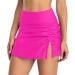 Women's Hot Pink Swimming Trousers | Elegant Belly Path Shorts | Stylish Hipster Bikini Bath Pants - Buy Online on GoSupps.com