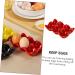 Hohopeti 1pc Egg Tray red Refrigerator Cup Holder Tray Porcelain Egg Holder Egg Holder Dish Ceramics Bracket Red 14.5x9.5cm - Buy Online on GoSupps.com