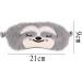 Soft Plush Sloth Sleep Eye Mask Set - Funny Nap Cover for Home and Travel - Grey/Brown - Kids to Adults - Buy Online on GoSupps.com