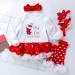 Winmany Newborn Baby Girls Christmas Romper Tutu Dress Outfit Set 3-6 Months - Buy Online on GoSupps.com