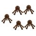Beavorty 5 STK Massage device with five claws handy head massage clipper scalp massage curb massage roller Massage tools head-head skin massage device deduction wooden wenge sucher