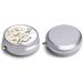 Round Wildflowers Pill Box | Hand-Drawn Design | 3 Compartment Portable Organizer | Decorative Metal Pill Case - Buy Online on GoSupps.com