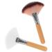 FRCOLOR 6 Pcs Loose Powder Brush Makeup Brush Fan Makeup Brush Professional Makeup Brush Highlighters Lash Fan Facial Blush Brush Face Makeup Brush Fan for Facials Care Set Pearl