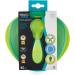Vital Baby Nourish Power Suction Bowl: Non-Slip & BPA-Free Toddler Feeding Bowl with Chunky Spoon - Green - Buy Online on GoSupps.com