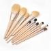 12-Piece Wooden Handle Makeup Brush Set - Premium Powder Shadow & Eyebrow Tools for Flawless Beauty - Buy Online on GoSupps.com