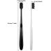Patelai 8-Piece Soft Toothbrush Set with Micro Nano Extra Soft Bristles - Ideal for Oral Gum Recession - Adults, Kids, Child - Black & White Handle - Buy Online on GoSupps.com
