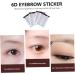 FOMIYES 8 pcs eyebrow stickers makeup false eyebrows cosmetics 6D Hair-Like Eyebrows Stickers 4d - Buy Online on GoSupps.com