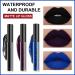 3Pcs Dark Black Blue Purple Matte Liquid Lipstick Set - Long Lasting 24 Hour Waterproof Lip Gloss - Set07 - Buy Online on GoSupps.com