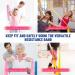Resistance Bands Set for Physical Therapy & Strength Training - Elastic Bands for Yoga, Pilates & Stretching - 4.9ft, with Different Strengths - Blue/Yellow/Pink - Buy Online on GoSupps.com
