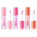3 Pack Tinted Lip Gloss - Moisturizing Serum - Long Lasting - Shiny Finish - Nourishing Non-Greasy Texture - Color Changing Transparent Lip Oil