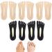 JASUBAI Projoint Antibunions Health Sock Bunion Corrector for Women Gout Socks Five Fingers Socks Women's Toe Socks No Show Toe Separator Socks Split Toe Spreader Socks (5 Pairs C)